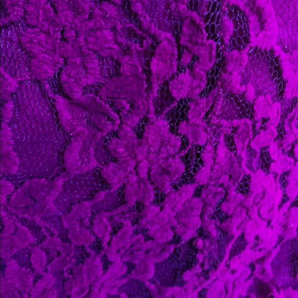 Lace Fuschia Skirt - Picture 2 of 4